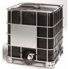 1000 Litre Reconditioned IBC - Black - Steel Pallet - Grade A