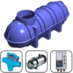 3400 Litres Direct Pressure Underground Rainwater Harvesting System